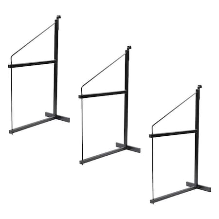 Mytee Products 3PK 2 Tier Shipping Container Shelving Bracket w/Hooks -19-3/4 inx34 in, 550lbs WLL, 3PK CNT-SHELF2x3