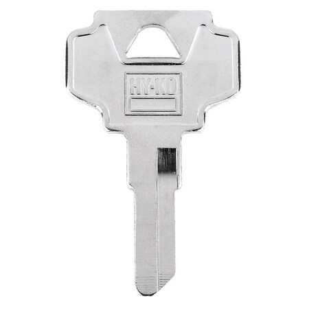 Hy-Ko Key Blank, Brass, Nickel-Plated, For: Bargman BN7 Locks 11010BN7