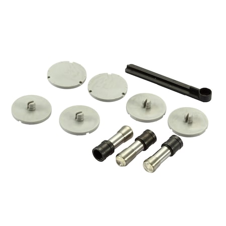 Bostitch Xtreme Duty Adjustable Hole Punch Replacement Heads & Disc Kit, Silver 03203