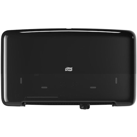 Tork Toilet Paper Dispenser, Plastic, Black 5555290