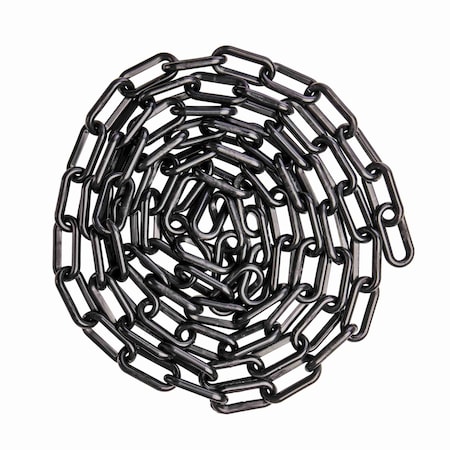 Us Weight 1.5" x 50' Black Plastic Safety Chain ft. SunShield UV Resistant Technology U2450