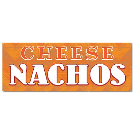 Signmission Cheese Nachos, 36 Inch, Banner B-96-30361