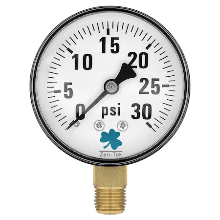 Zenport Dry Air Pressure Gauge, 30 PSI, 3PK DPG30