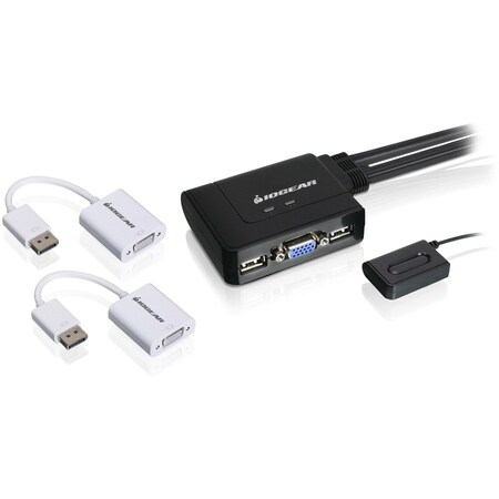 Iogear 2-PORT VGA AND DP KVM KIT GCS22DPKIT