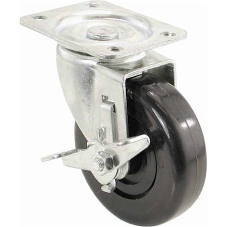 Highboy 9858 4 in. Polypropylene Wheel Swivel Plate Caster HI136646