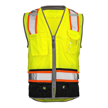Dome75 DYNAMIC Series Heavy Duty Economy Contrast Black Bottom Vest with MUL System & ProPocket XL DV3525