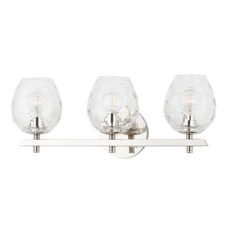Hudson Valley Lighting Burns 3 Light Bath And Vanity 19 In. Polished Nickel 1253-PN
