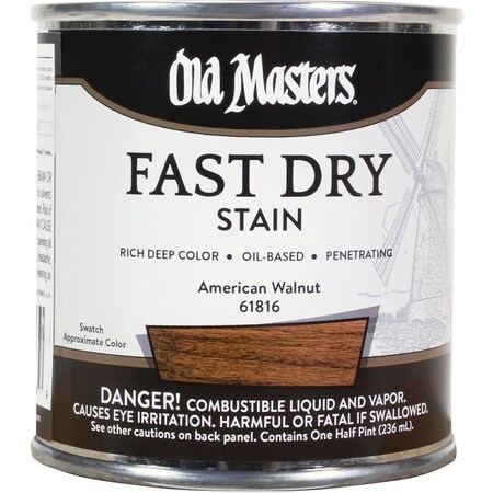 Old Masters .5Pt Fast Dry Stain American Walnut 61816
