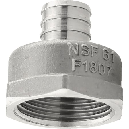 Plumbeeze Plumbeez 3/4''x1'' FPT SS PEX Adapter PE-PS-FA0710