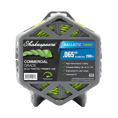 Shakespeare Ballistic Trimmer Twist Line, 0065 in Dia, 200 ft L 17242