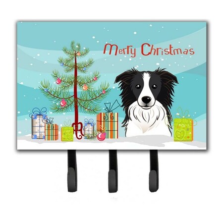 Carolines Treasures Christmas Tree and Border Collie Leash or Key Holder BB1613TH68