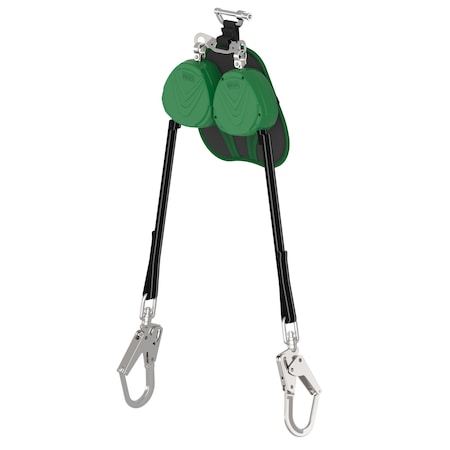Msa Safety V-TEC(R) EDGE Self Retracting Lifeline, D-Ring, Steel, 2 Leg(s), 310 lb Weight Capacity VTLEW-022-PM-A