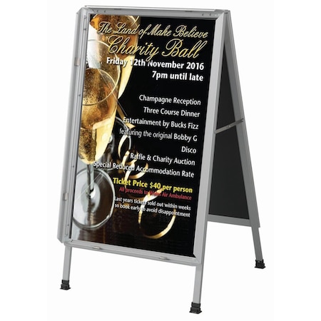 Aarco 26 in W, 42 in H, Aluminum / Plastic, Anodized Aluminum SAF2436