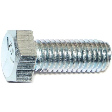 Midwest Fastener Grade 5, 1/2"-13 Hex Head Cap Screw, Zinc Plated Steel, 1-1/4 in L 335