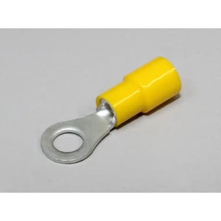 Nichifu Eco-Friendly Polycarbonate Insulated Ring Terminals, Stud #10 TMEX 3.5-5S-YEL
