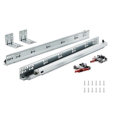 Vevor 10 Pairs 21" Soft-Close Drawer Slides Bottom Mount Full Extension 100 Lbs, 10PK 30201B.533-10