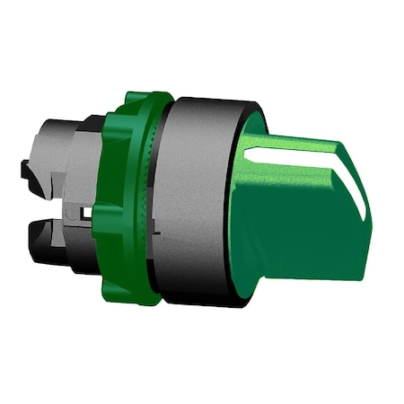 Schneider Electric Selector Switch, 2 Pos, Lever, Green ZB5AD203