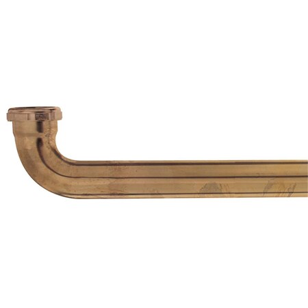 Protectionpro 1.5 in. Dia. x 18 in. Brass Waste Arm, Brown PR2737917