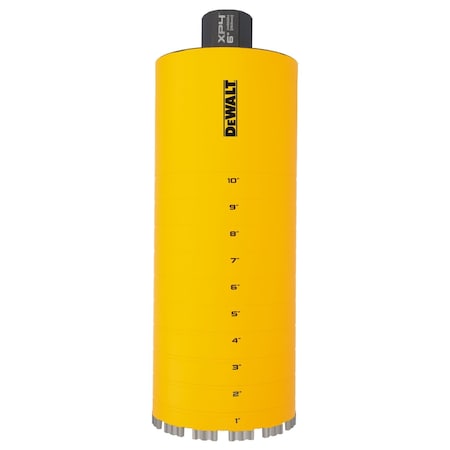 Dewalt Core Bit, 39 in, 6 in, Diamond DW55024