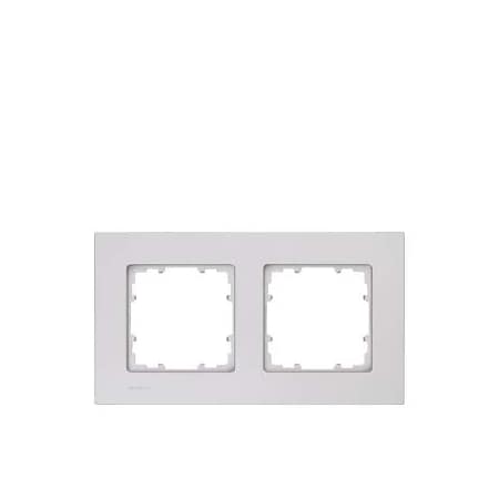 Siemens DELTA miro Frame 2-fold Color aluminum metallic Dimensions 161x 90 mm 5TG1112-1