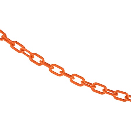 Mr. Chain 3/4" x 50' Safety Orange Plastic Safety Chain 00012-50