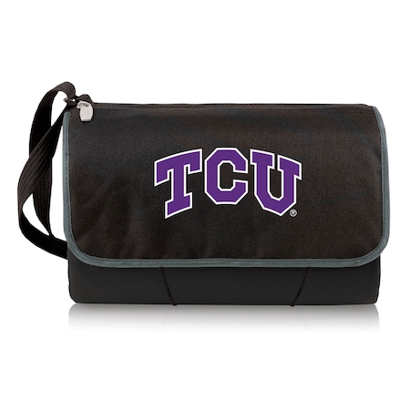 Picnic Time Family Of Brands NCAA TCU Horned Frogs Blanket Tote Outdoor Picnic Blanket - Beach Blanket 820-00-175-844-0