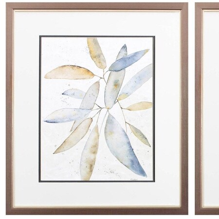 Set Of Two Lotta Latte Silver Framed Wall Art, 2PK