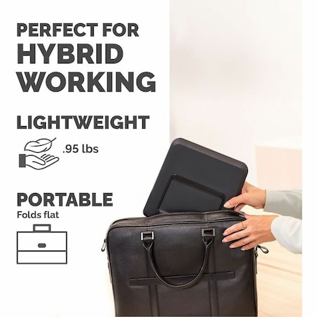 Breyta Laptop Stand, Plastic, Black, 9 lb 100098500