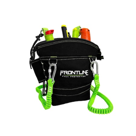 Frontline 10 lbs Tool Pouch with Tool D-Rings, Tool Slots and Zipper Closure TP10