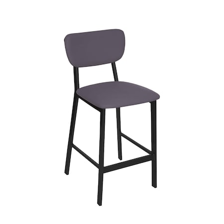 Bfm Seating Hamilton Side Barstool, Grade 3 Vinyl Seat & Back - Steel Frame - Sand Black Finish JS10B2013-2013SB