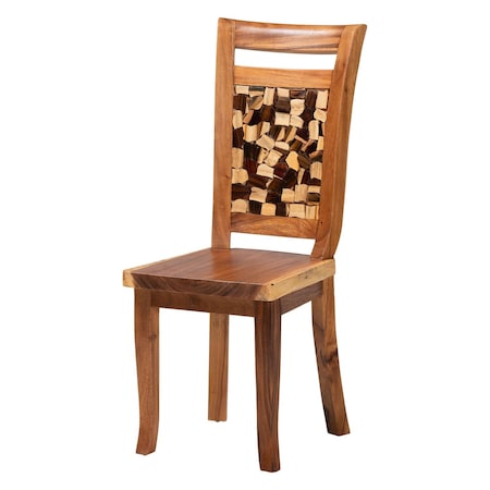 Bali & Pari Luan Solid Suar Wood Dining Chair 262-14332-ZORO