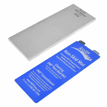 Dmt Single Grit Benchstone, 10 in W, 4 in L, 3/8 in H, Diamond, Fine Grit, Silver D10F
