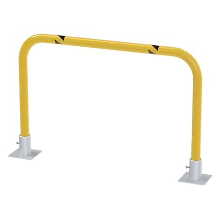 Vestil Steel Removable High Profile Machine and Rack Guard 36 In. x 24 In. x 2 In. Yellow HPRO-R-36-24-2