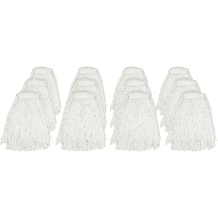 Genuine Joe #20 Cut End Mophead - Rayon - Natural, 12PK GJON20RAYCT