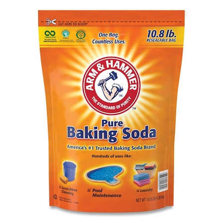 Arm & Hammer Baking Soda, 10.8 lb Resealable Bag 3320000341