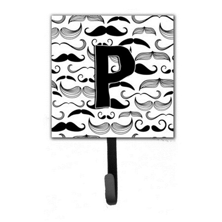 Carolines Treasures Letter P Moustache Initial Leash and Key Holder CJ2009-PSH4