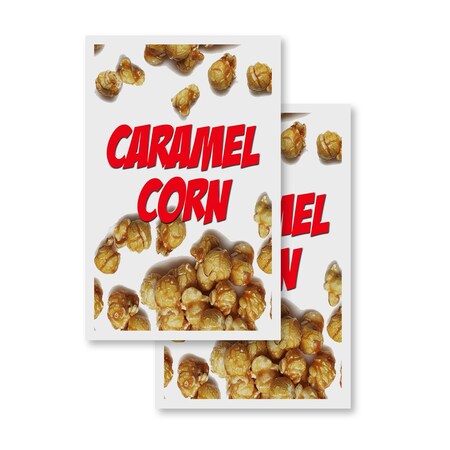 Signmission Caramel Corn, Vinyl Decals Only 24 Inch x 36 Inch, Vinyl Decal, 2PK DSB-2436-2PACK-Caramel Corn