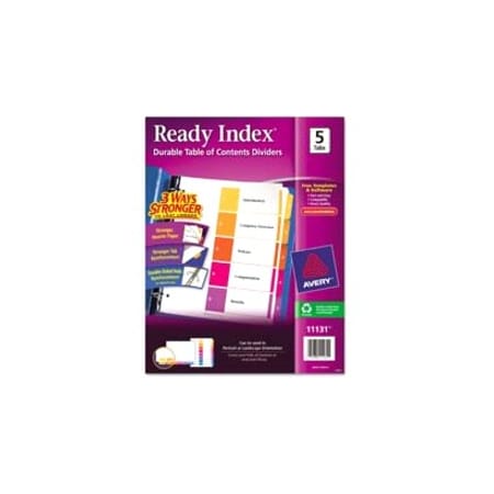 Avery Dividers, Index, Ready, A-Z 26PK AVE11125