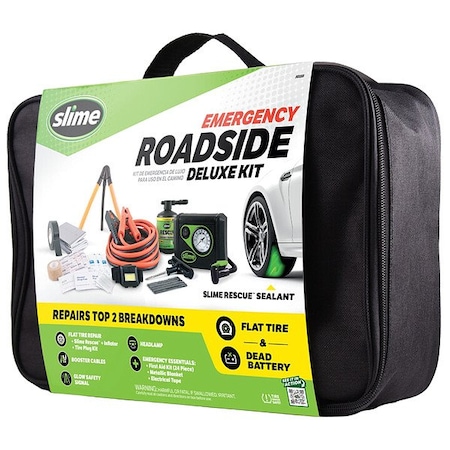 Slime Emergency Roadside Kit, Bag, Orange 50155