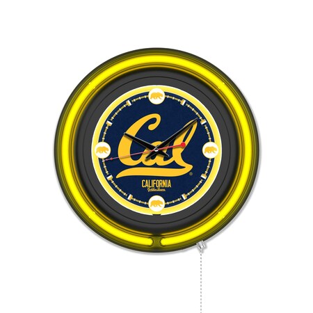 Holland Bar Stool University of California 15 Double Neon Wall Clock Clk15BK