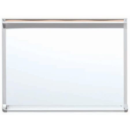 Aarco Porcelain Enamel on Steel Markerboard w/ 1'' Map Rail, 18''Hx24''W WDS1824M