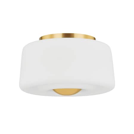 Mitzi Ciela 2 Light Flush Mount 11 In. Aged Brass H837502-AGB