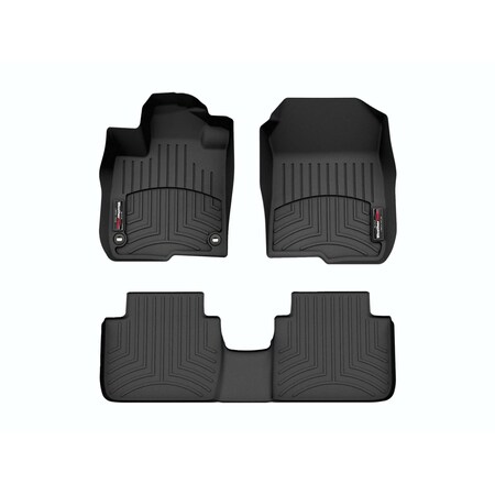 Weathertech Black, Front and Rear Floorliners 441746-1-2