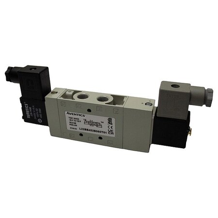 Aventics Solenoid Air Con Valve, Four-Way, 150 psi L22BB552O060T30