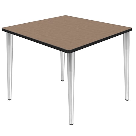 Regency Square Kahlo Breakroom Table, 42 in W, 42 in L, Noble Oak TPL4242NOCM