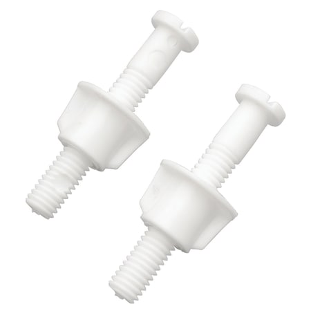 Do It Best 3/8 x 2-1/2 White Plastic Toilet Seat Hinge Bolt DIB835-39