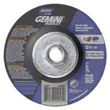 Tool Time 4.5 x 0.04 x 0.63 in. Gemini Rightcut Depressed Center Wheel - Brown TO3673356