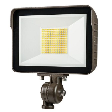 Keystone 35W LED Flood Light feat. Color Select, Rectangular Series 1 with built in photocell. 120-277V Input KT-FLED35-R1A-UNV-8CSB-VDIM /TAA