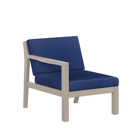 Polybird BREEZE DEEP SEAT SECTIONAL PIECE RIGHT CHAIR WEATHERWOOD POLYBIRD P102-WW-CANA