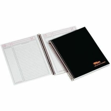 Tops Products TOPS, JEN ACTION PLANNER, NARROW RULE, BLACK COVER, 8.5 X 6.75, 100 SHEETS 63828